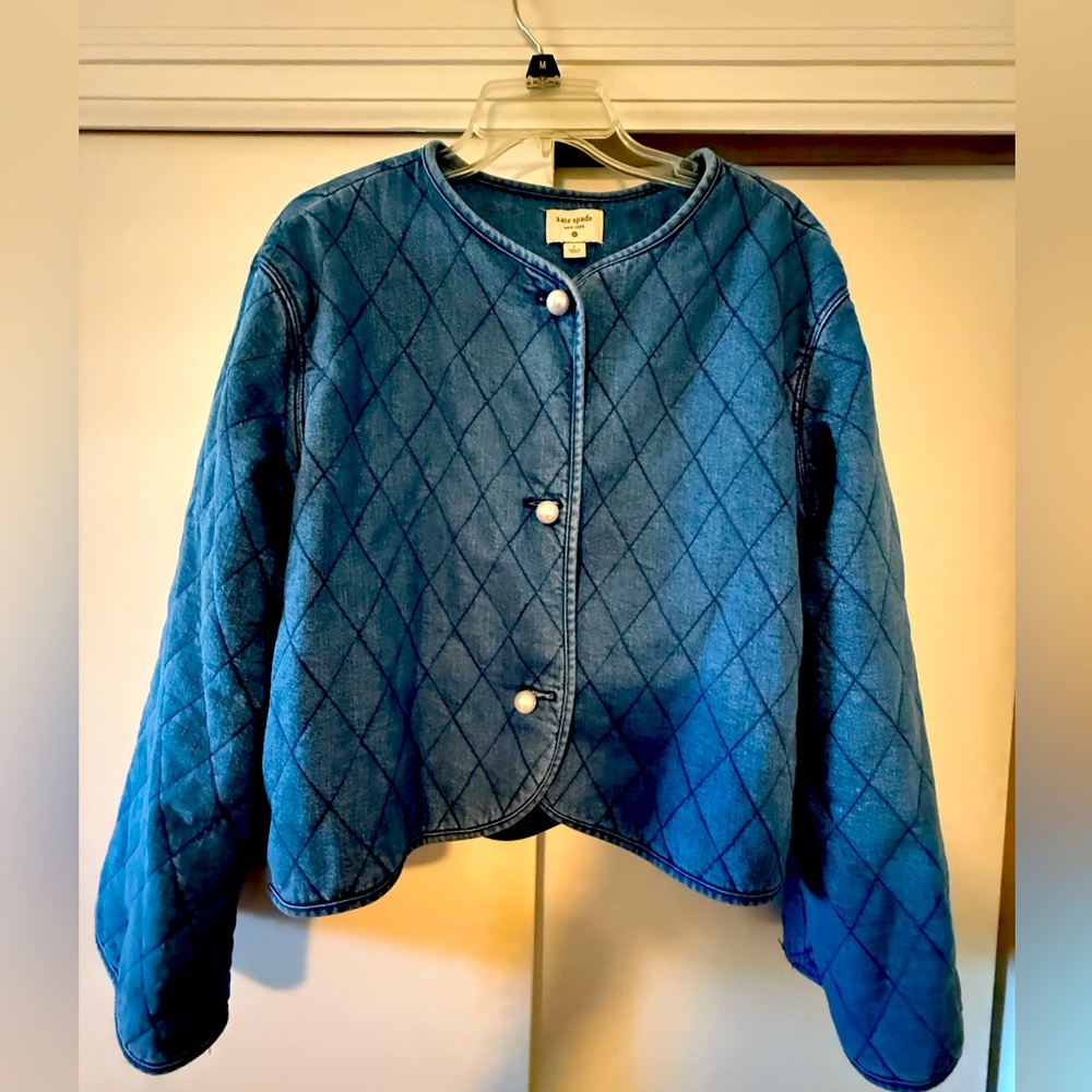 Kate Spade x Target quilted denim jacket